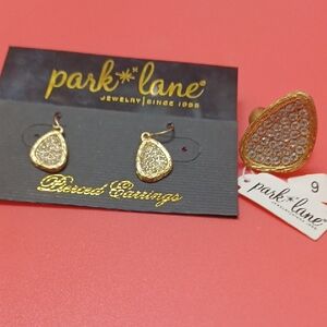 Park Lane Gold and Silver Crystal Ring